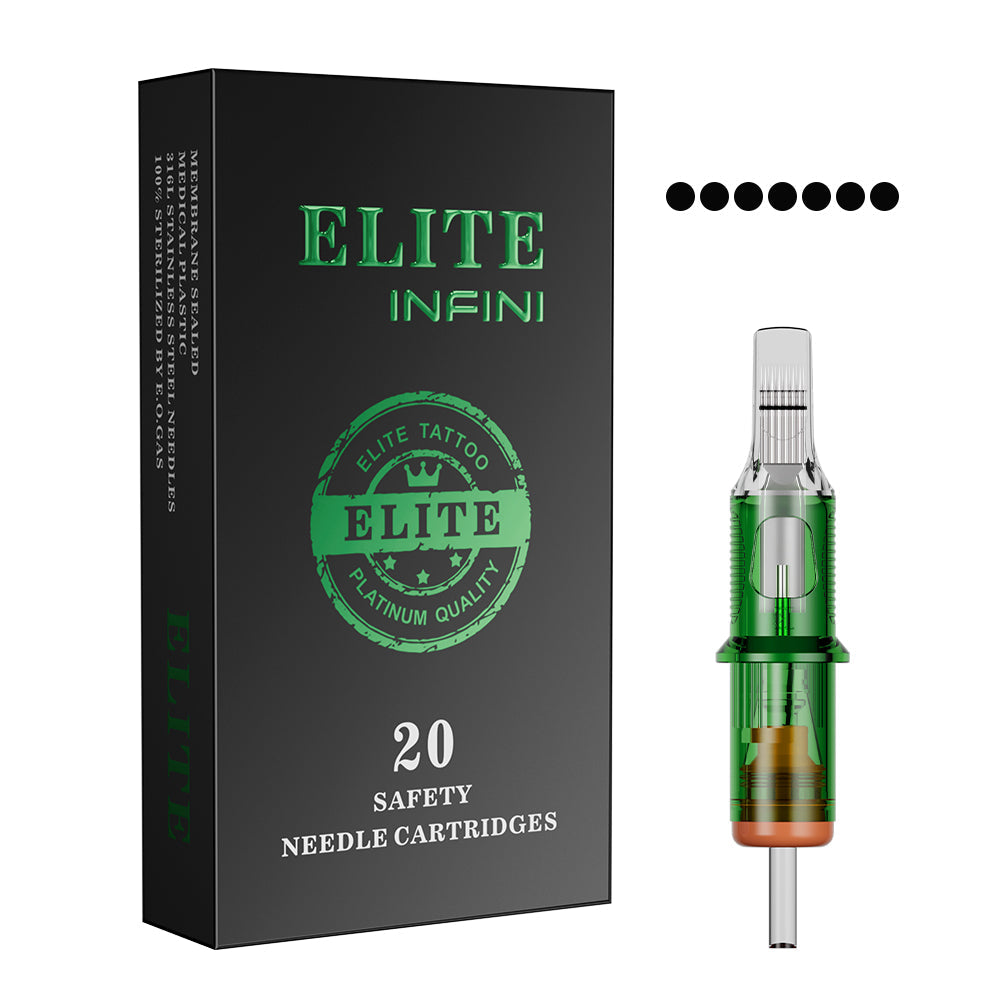 ELITE INFINI Tattoo Needle Cartridges -Flat  NEW AGE TATTOO SUPPLY